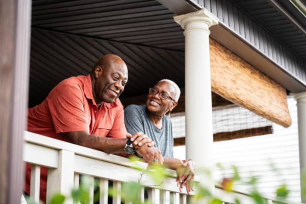 Happy retired couple